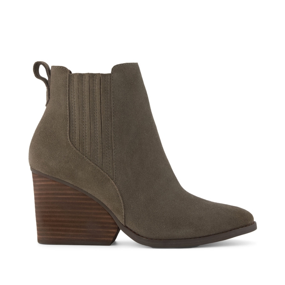 Toms Olive Ankle Booties